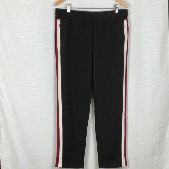 Maniere De Voir - STRIPE DETAIL TROUSER - BLACK & MERLO - Picture 1 of 5